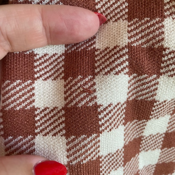 Madewell Carmon Cardigan Crop Gingham - Picture 5 of 8